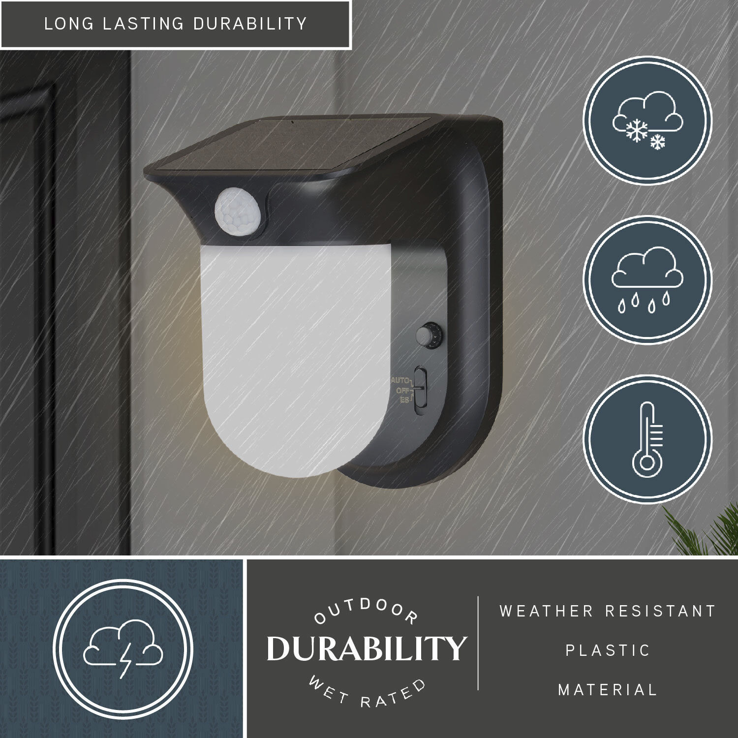 Outdoor Security Black Outdoor Motion Sensor