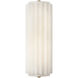 Chapman & Myers Madden LED 4.25 inch Alabaster and Antique-Burnished Brass ADA Fluted Linear Sconce Wall Light