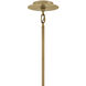 Selene LED 60 inch Lacquered Brass Chandelier Ceiling Light in Swirled, Multi Tier