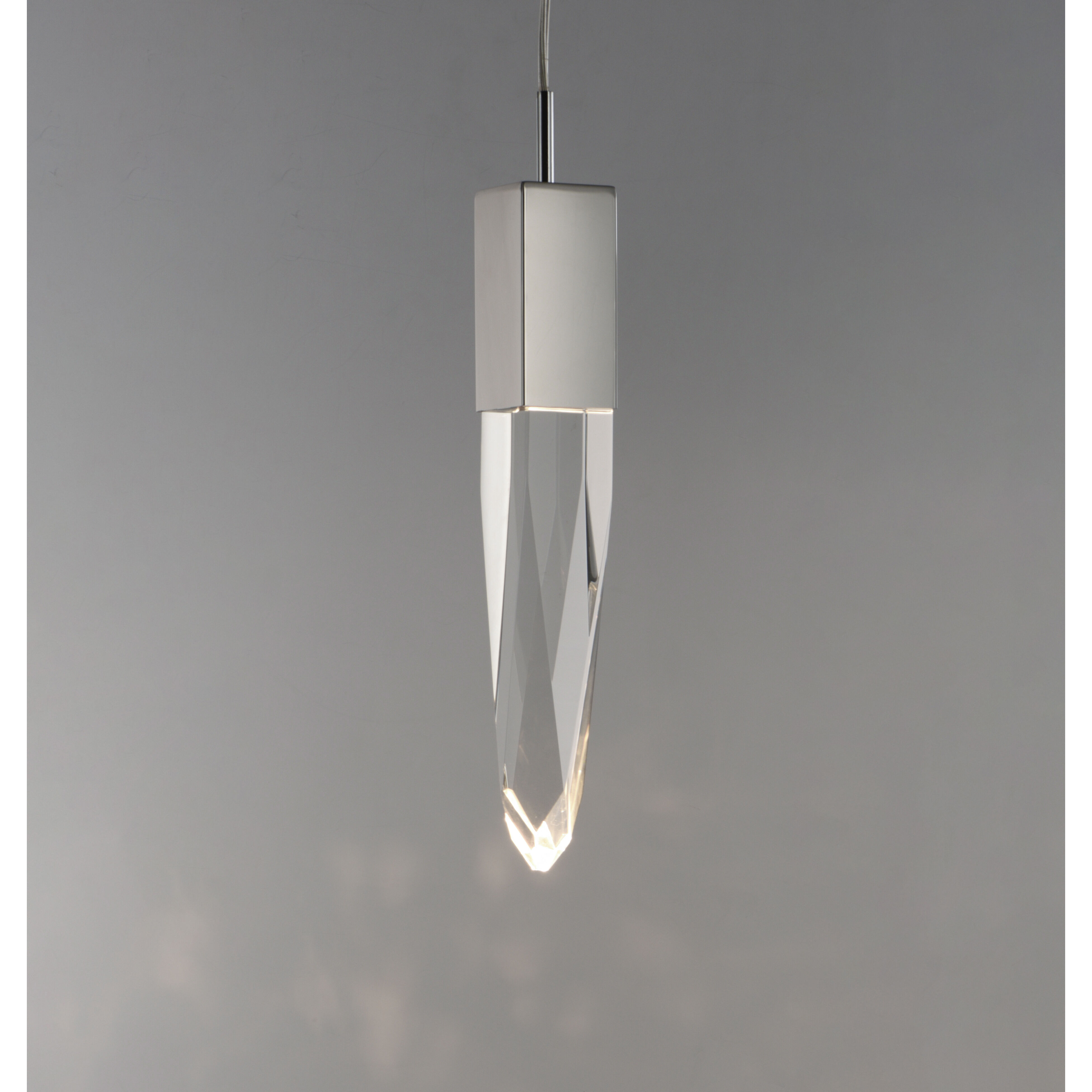 Quartz LED 4.75 inch Polished Chrome Mini Pendant Ceiling Light