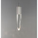 Quartz LED 4.75 inch Polished Chrome Mini Pendant Ceiling Light