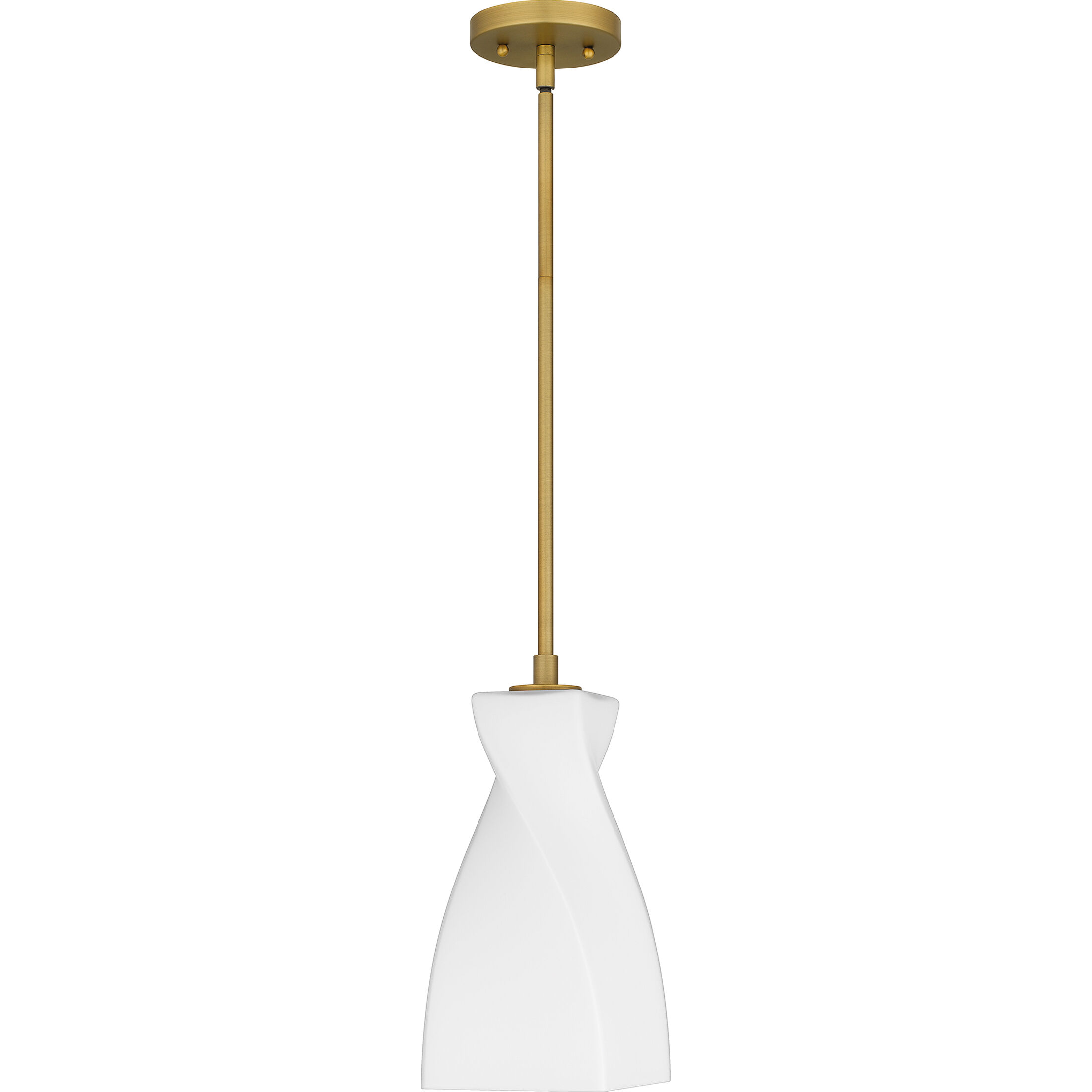 Stetson 1 Light 6 inch Brushed Gold Mini Pendant Ceiling Light, Small