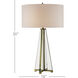 Lamont 30 inch 75 watt Clear and Brass Table Lamp Portable Light, Lillian August Collection