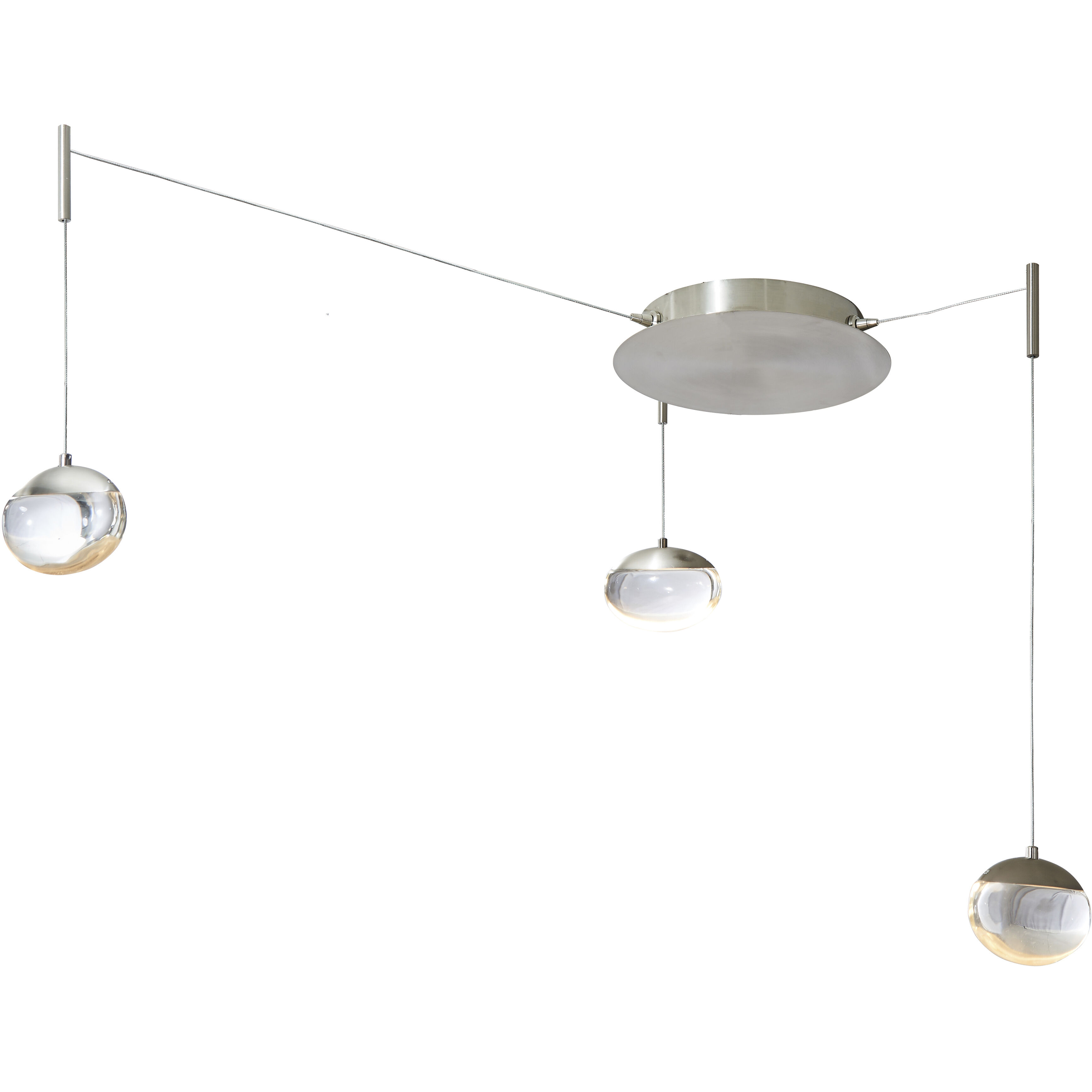 Athena LED 12.2 inch Brushed Nickel Pendant Ceiling Light