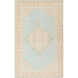Zahra 102 X 66 inch Sage/Tan/Beige/Dark Green/Medium Gray Rugs, Wool