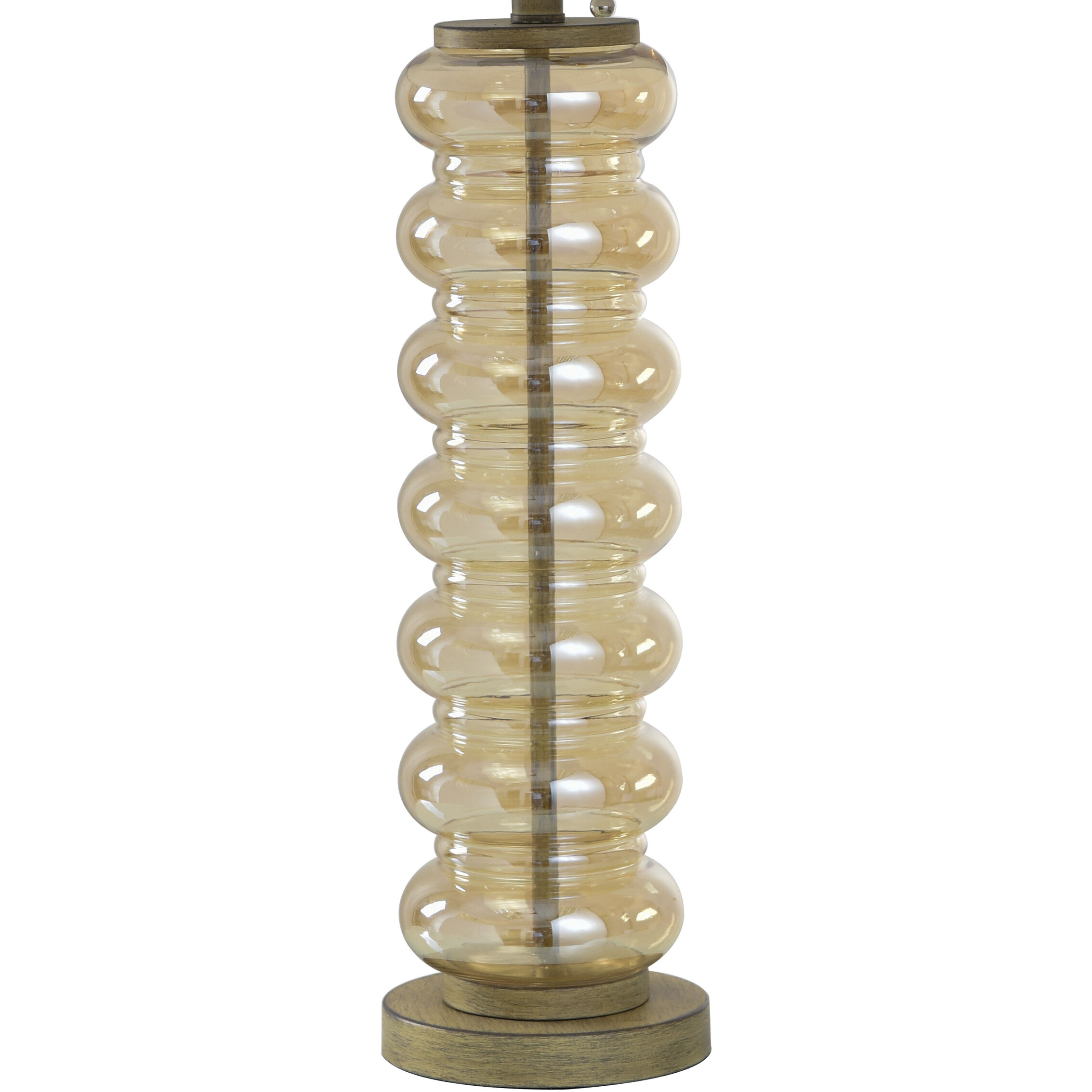 Emma 32 inch 100.00 watt Amber Opulance Table Lamp Portable Light