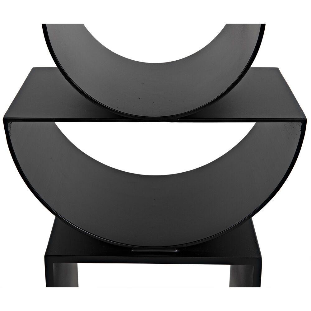 Shape 25 X 24 inch Matte Black Side Table