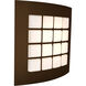 Quad 1 Light Bronze ADA Wall Sconce Wall Light