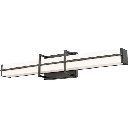 Harrison LED 25 inch Matte Black Vanity Wall Light