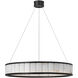 Chapman & Myers Iterna LED 30 inch Modern Iron Ring Chandelier Ceiling Light