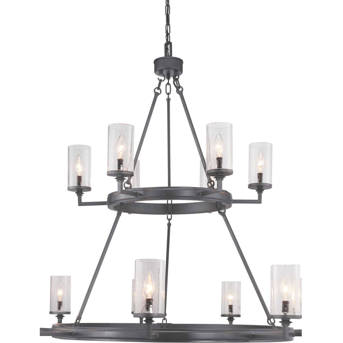 Benson 15 Light 47 inch Graphite Chandelier Ceiling Light, Design Series