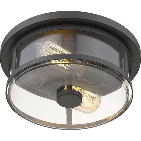 Savannah 2 Light 11 inch Bronze Flush Mount Ceiling Light