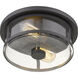 Savannah 2 Light 11 inch Bronze Flush Mount Ceiling Light