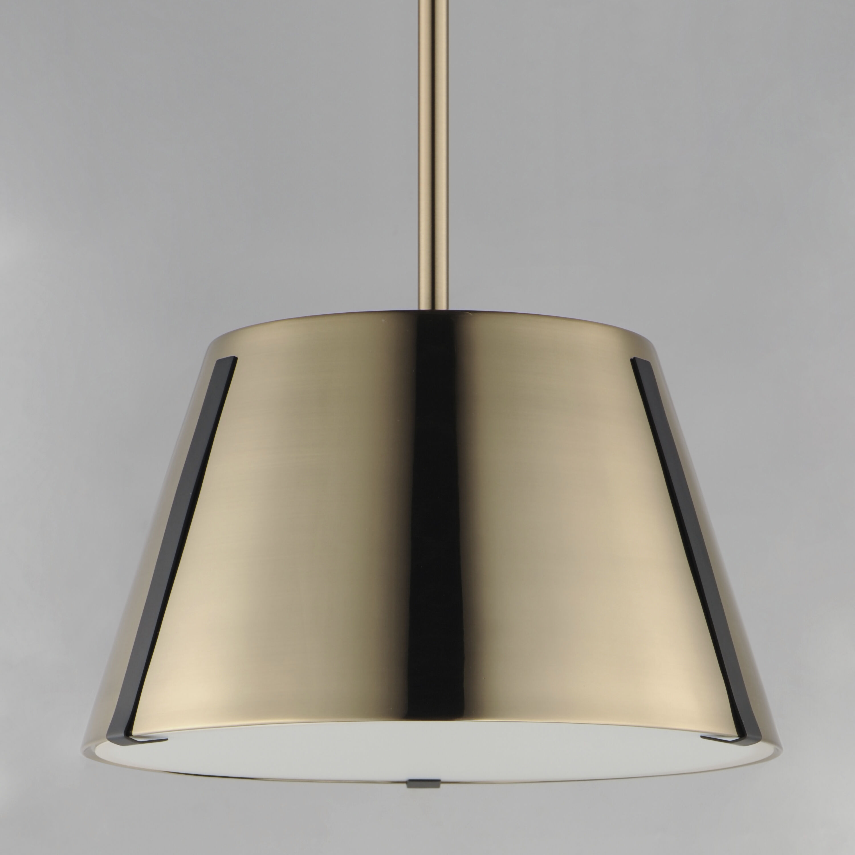 Carlo LED 13.75 inch Dark Bronze/Leather/Heritage Brass Single Pendant Ceiling Light