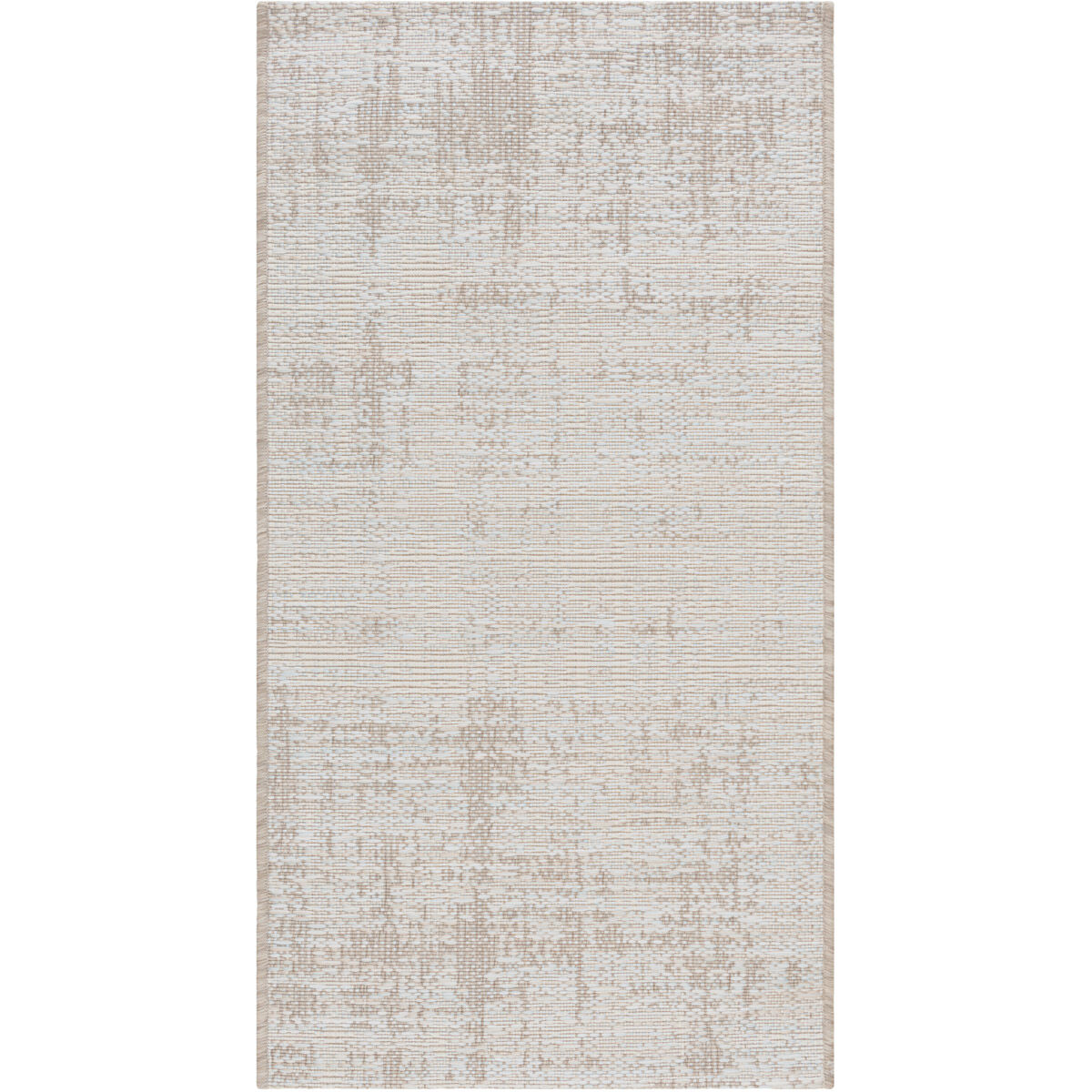 Santa Cruz 43 X 24 inch Camel/Beige/Sky Blue Outdoor Rug, Polypropylene