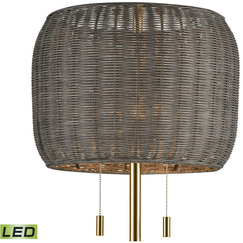 Bittar 61.5 inch 100.00 watt Aged Brass Floor Lamp Portable Light
