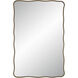 Basel 36 X 24 inch Dark Antique Brushed Brass Wall Mirror