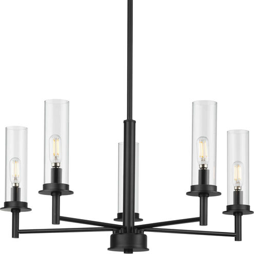 Kellwyn 5 Light 23 inch Matte Black Chandelier Ceiling Light