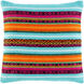 Toluca 20 X 20 inch Aqua/Beige/Bright Orange/Bright Pink/Black Pillow Cover, Square