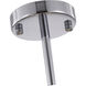 Canada 3 Light 11.8 inch Chrome Chandelier Ceiling Light