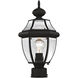 Monterey 1 Light 17 inch Black Outdoor Post Top Lantern