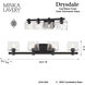 Drysdale 4 Light 32.5 inch Coal Bath Vanity Light Wall Light