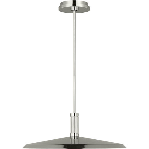 Avroko Saucer Direct LED 18 inch Polished Nickel Pendant Ceiling Light