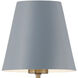 Xavier 1 Light 6 inch Vibrant Gold and Blue Sconce Wall Light