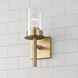 Mason 1 Light 5 inch Aged Brass Sconce Wall Light