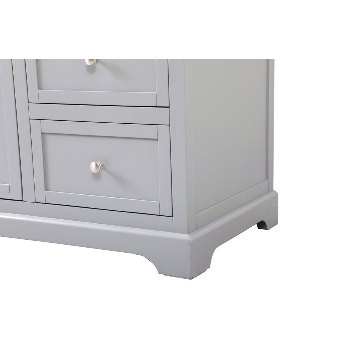 Franklin 60 X 22 X 35 inch Grey Bathroom Vanity Cabinet