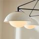 Glaze 3 Light 38 inch Blackened Steel, Ivory Stained Crackle Chandelier Ceiling Light