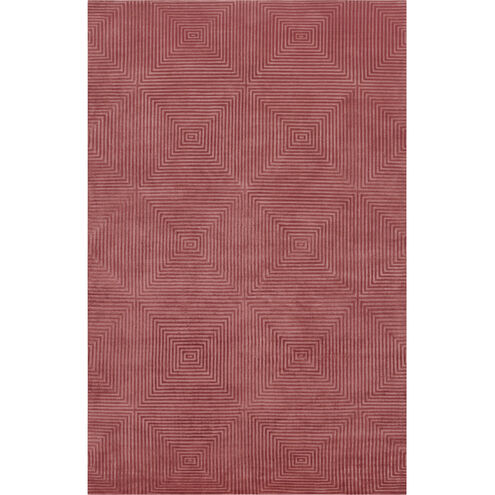 Luminous 72 X 48 inch Dark Red, Mauve Rug