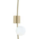 Perch 1 Light 6 inch Satin Brass Wall Sconce Wall Light