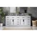 Alden 84 X 35 inch Grey Bathroom Vanity Cabinet