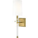 Sophia 1 Light 5.5 inch Rubbed Brass Wall Sconce Wall Light