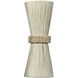Corset 2 Light 8.5 inch Brushed Brass Wall Sconce Wall Light, Inline
