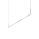 Thin-Line LED 72 inch Bright Satin Aluminum Pendant Ceiling Light