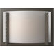 Hubbardton Forge Forged Vertical Bars 1 Light 12.5 inch Dark Smoke ADA Sconce Wall Light 206740-1002 - Open Box