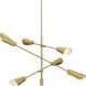 Cornett LED 44.12 inch Brushed Gold Chandelier Ceiling Light