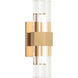 Krustallos Wall Sconce Wall Light in Aged Gold Brass