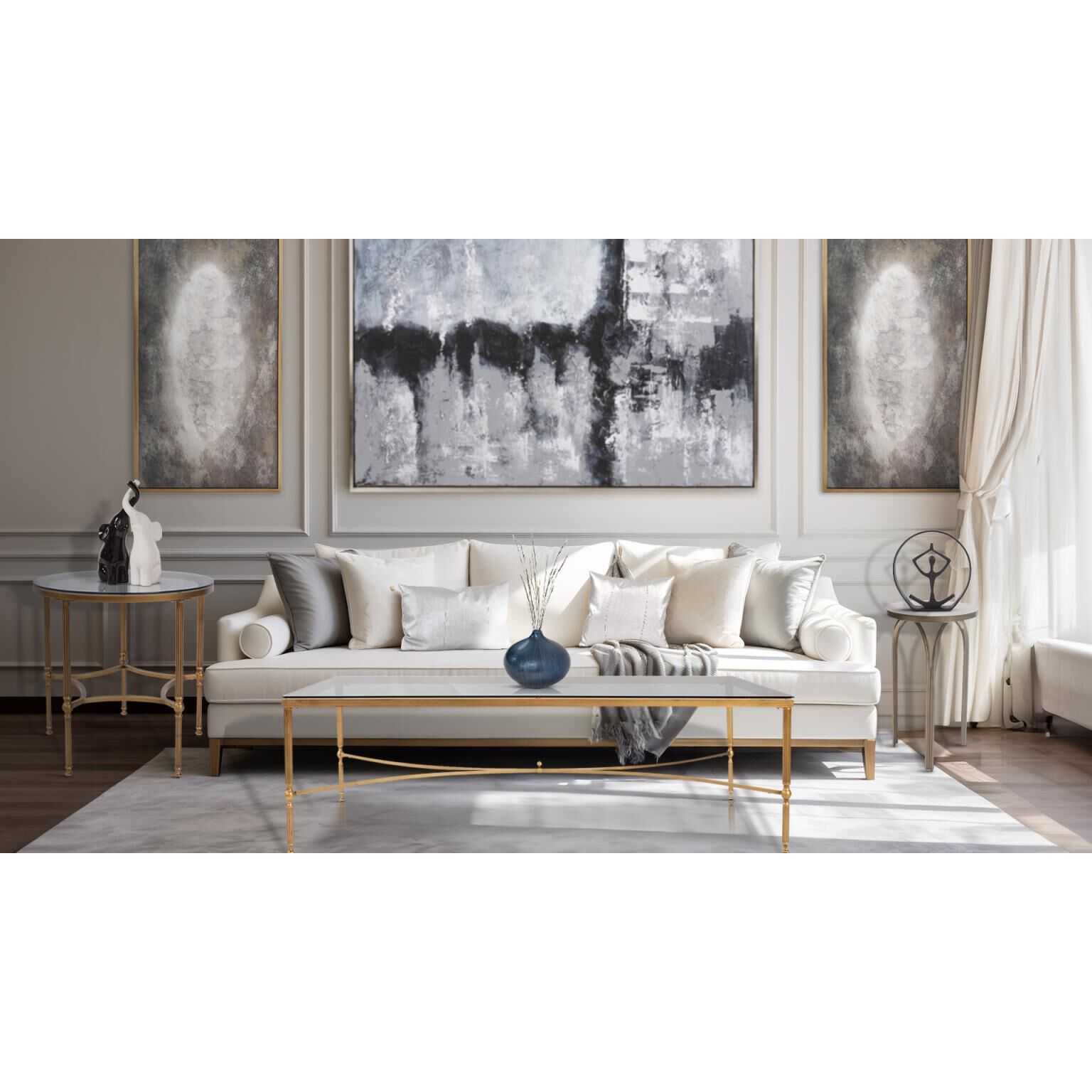 Bonnifait 58 X 18.5 inch Antique Bronze Coffee Table