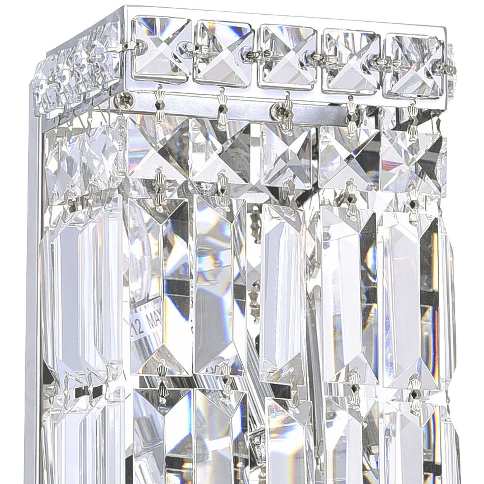 Colosseum 2 Light 5 inch Chrome Bathroom Sconce Wall Light