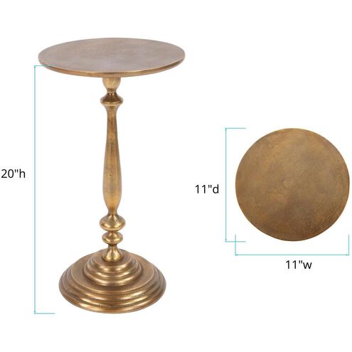 Candlestick 20 X 11 inch Brass Martini Table