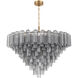 Addis 28 Light 49 inch Aged Brass Chandelier Ceiling Light