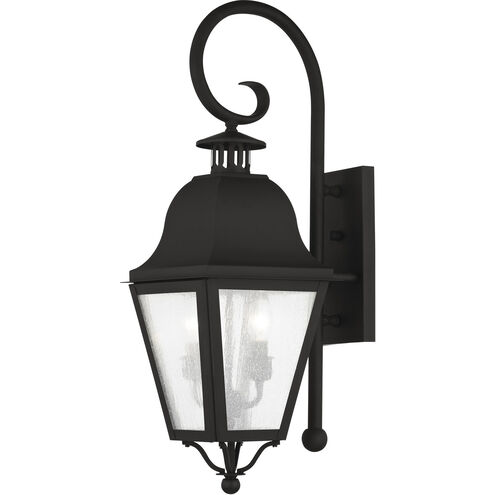 Amwell 2 Light 25 inch Black Outdoor Wall Lantern