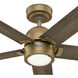 Erling 52 inch Luxe Gold with Warm Grey Oak Blades Ceiling Fan