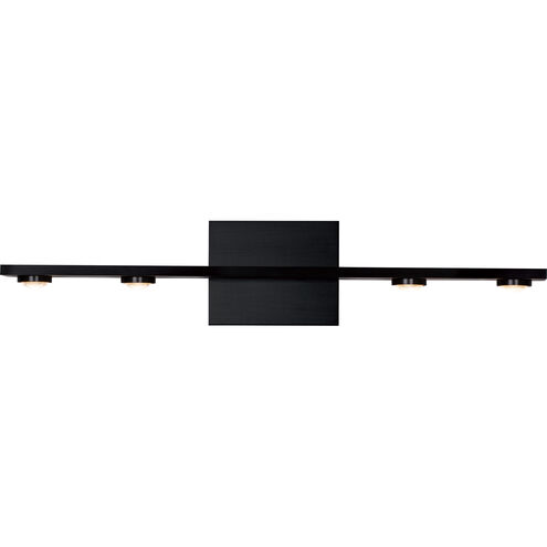 Aurora 4 Light Satin Brushed Black Wall Sconce Wall Light