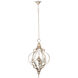 Donalt 3 Light 16.7 inch White and Gold Pendant Ceiling Light