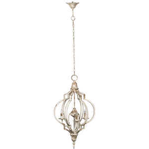 Donalt 3 Light 16.7 inch White and Gold Pendant Ceiling Light