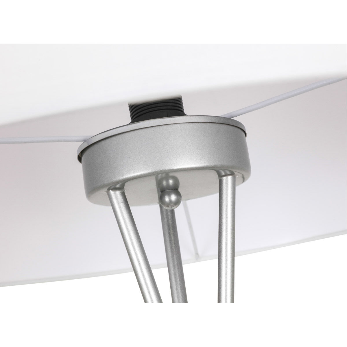 Cason 66 inch 60 watt Silver Floor lamp Portable Light